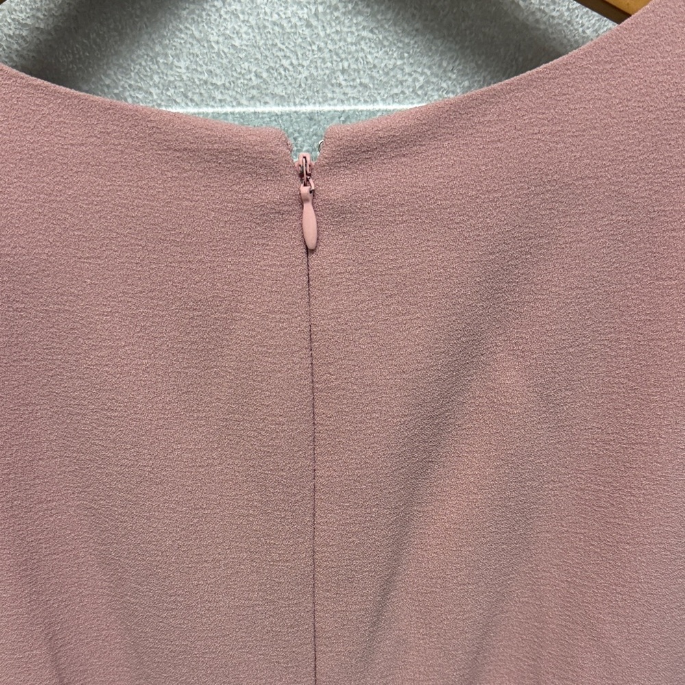 Eliza J Womens Pink V Neck Fit and Flare Dress Evening Wedding Guest Valentines - Picture 4 of 8